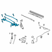 OEM 2004 Honda Civic Link, FR. Wiper Diagram - 76530-S5A-A01