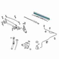 OEM Honda Civic Rubber, Blade (525MM) Diagram - 76622-S30-003