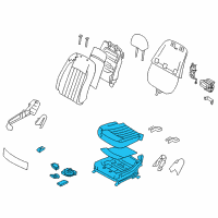 OEM 2015 Kia K900 Cushion Assembly-Front Seat Diagram - 882003T610KBL