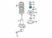 OEM Nissan BUSH-RUBBER, SHOCK ABSORBER Diagram - 56217-5XA1A