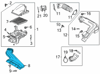 OEM 2020 Hyundai Sonata Duct Assembly-Air Diagram - 28210-L5100