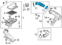 OEM 2022 Hyundai Sonata Hose-Intake Air 'A' Diagram - 28138-L5100