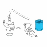 OEM Acura TL Filter, Oil Diagram - 15400-PL2-505