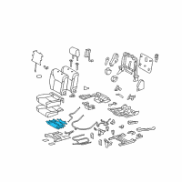 OEM 2018 Lexus LX570 Heater Assembly, Seat Diagram - 87510-60490