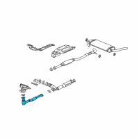 OEM 2003 Saturn Vue Converter & Pipe Diagram - 21990513