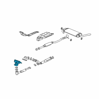OEM 2003 Saturn Vue Engine Exhaust Manifold Assembly Diagram - 90570541