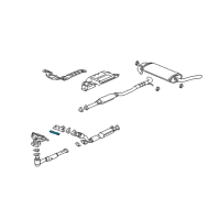 OEM Saturn Vue Shield Asm-Exhaust Manifold Upper Heat Diagram - 13105118