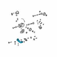 OEM Toyota Venza Axle Support Diagram - 52380-73010