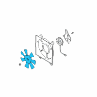 OEM 2002 Chrysler Sebring Fan-Condenser Diagram - MR500566