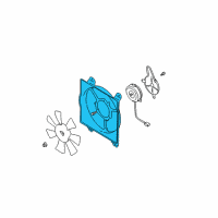 OEM 2004 Chrysler Sebring SHROUD-Fan Diagram - MR958618