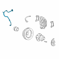 OEM 2002 Ford F-350 Super Duty Brake Hose Diagram - F81Z-2078-GA