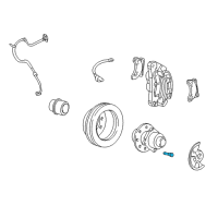 OEM Ford Excursion Wheel Stud Diagram - F81Z-1107-AA