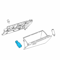 OEM 2020 Toyota C-HR Glove Box Lamp Diagram - 81080-0D010