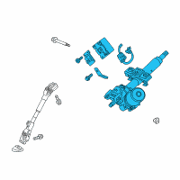 OEM 2017 Chevrolet Spark Steering Column Diagram - 42542213