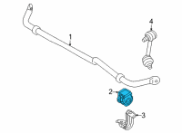 OEM Nissan Rogue Bush-Rear Stabilizer Diagram - 56243-6RS2B