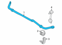 OEM Nissan Rogue Stabilizer-Rear Diagram - 56230-6RR0B