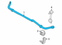 OEM 2021 Nissan Rogue Stabilizer-Rear Diagram - 56230-6RR0B