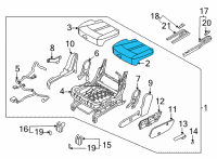 OEM 2021 Kia Sorento Pad Assembly-Rear Seat C Diagram - 89151R5500