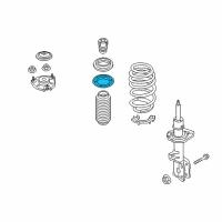 OEM 2017 Kia Sedona Pad-Front Spring, Upper Diagram - 54623A9000