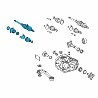 OEM 2007 Toyota Highlander Axle Assembly Diagram - 42340-28091