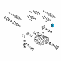 OEM Lexus Cushion, Differential Mount Diagram - 41651-48060