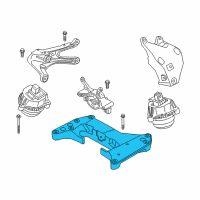 OEM 2021 BMW 530e TRANSMISSION CROSS MEMBER Diagram - 22-31-9-485-333