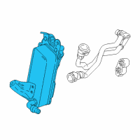 OEM 2018 BMW 540d xDrive Transmission Oil Cooler Diagram - 17-21-8-570-062