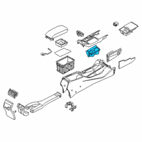 OEM Kia Cadenza Cup Holder Assembly Diagram - 846703RAC0BG2