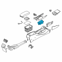 OEM 2016 Kia Cadenza Cup Holder Assembly Diagram - 846703RAC0BG2