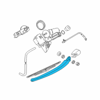 OEM BMW 530xi Touring Rear Window Wiper Arm Diagram - 61-62-7-066-173