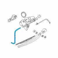 OEM 2005 BMW 325Ci Hose Line Diagram - 61-66-8-362-762