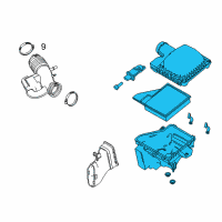 OEM 2014 Ford Mustang Air Cleaner Assembly Diagram - BR3Z-9600-D