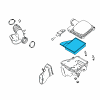 OEM 2012 Ford Mustang Filter Element Diagram - AR3Z-9601-B