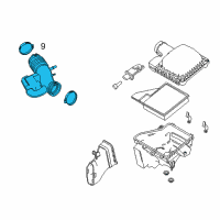 OEM Ford Mustang Air Hose Diagram - BR3Z-9B659-C