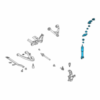 OEM 2003 Chevrolet Corvette Rear Shock Absorber Kit Diagram - 19302789