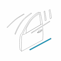 OEM 2017 Infiniti QX50 Moulding-Front Door, LH Diagram - 80871-5UA0A