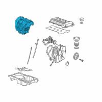 OEM 2005 Chevrolet Cavalier Intake Manifold Diagram - 12608305