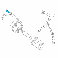 OEM 2004 Buick Rendezvous Oil Cooler Adapter Diagram - 24504107