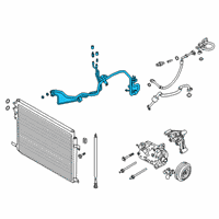 OEM 2022 Ford Explorer Suction & Discharge Hose Assembly Diagram - L1MZ-19A834-AB