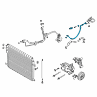 OEM 2021 Ford Explorer AC Tube Diagram - L1MZ-19972-AA