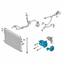 OEM Ford Explorer Compressor Assembly Diagram - L1MZ-19703-AB