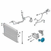 OEM 2022 Ford Explorer Clutch & Pulley Diagram - L1MZ-19D786-AD