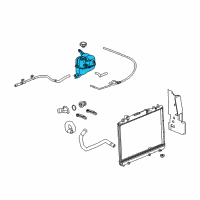 OEM 2004 Cadillac CTS Reservoir Diagram - 25769371