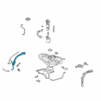 OEM 2010 Toyota Corolla Filler Pipe Diagram - 77201-12710