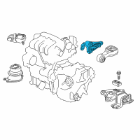 OEM 2018 Honda Fit Bracket, Torque Rod (CVT) Diagram - 50690-T5R-003