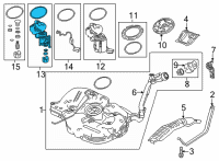 OEM Honda Civic FILTER SET, FUEL Diagram - 17048-T20-A00