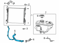OEM 2021 Jeep Grand Cherokee L RADIATOR OUTLET Diagram - 68447879AB
