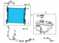 OEM 2021 Jeep Grand Cherokee L ENGINE COOLING Diagram - 68579095AA