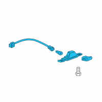 OEM 2007 Chevrolet Malibu Lamp Asm-Rear License Plate Diagram - 22689715