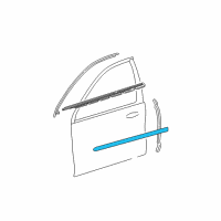 OEM Mercury Sable Body Side Molding Diagram - 2F1Z-5420938-PTM